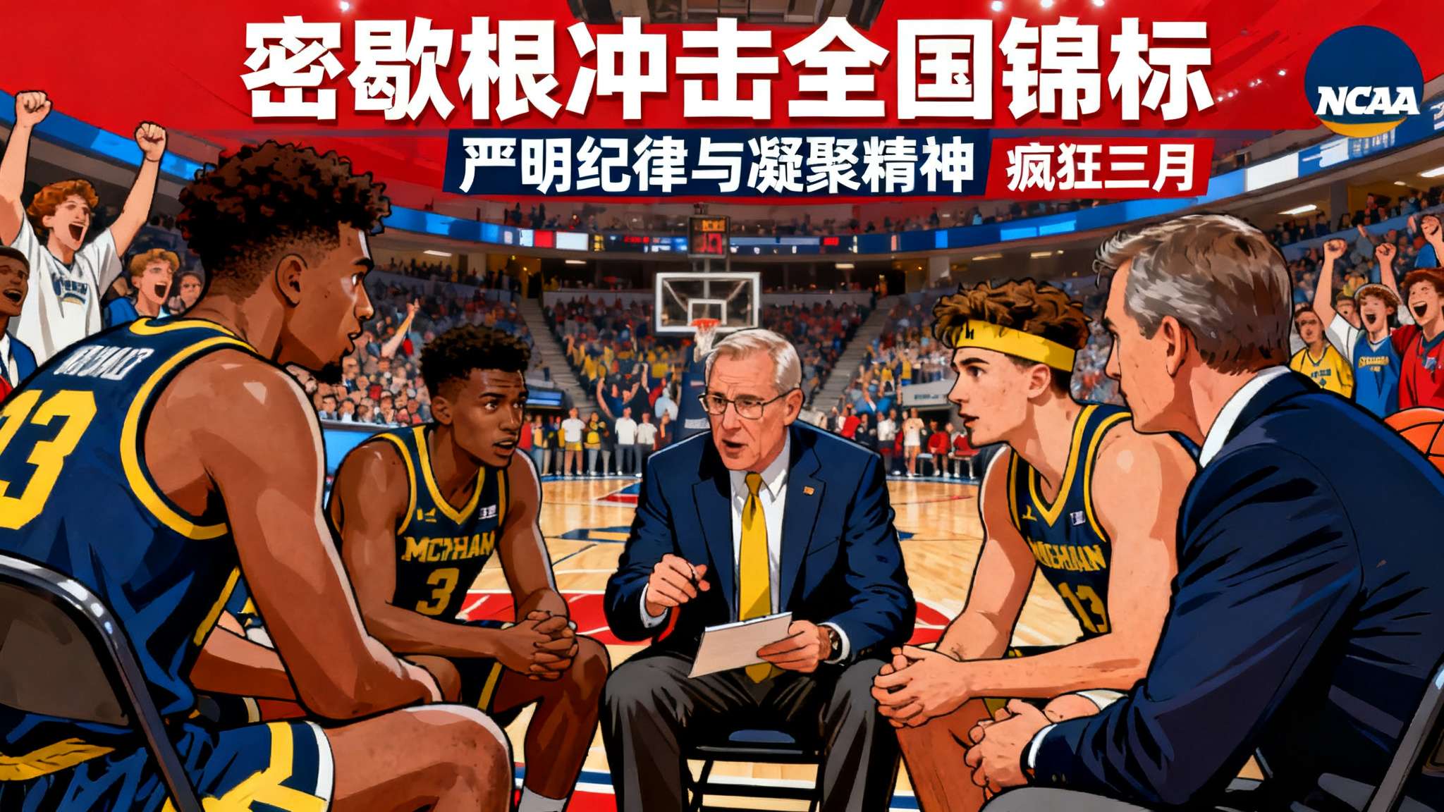 疯三战报]攻防全面压制，密歇根大学淘汰阿拉巴马大学